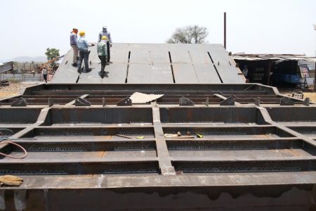 Bunker girder assembly at Nagpur