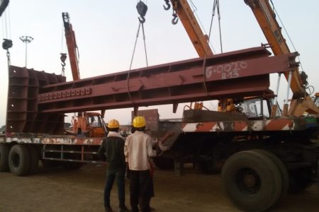 Star Column of 45 MT loading on Trailer